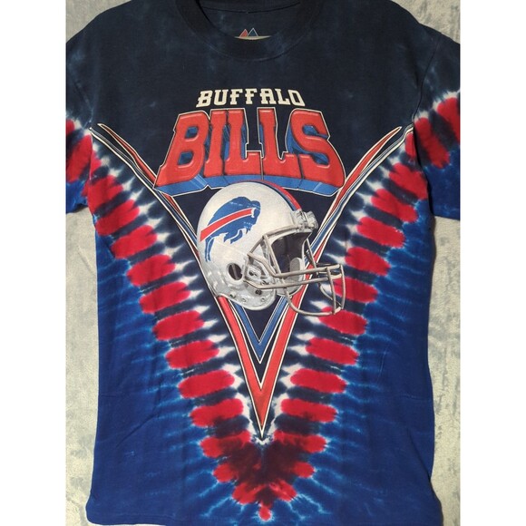 Majestic AOP NFL Buffalo Bills Adult Medium T-Shirt Vintage VTG Very Rare Find - Picture 4 of 6